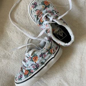 Toddler Girl Floral Vans Shoes
